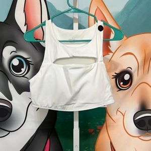 NWT tank sports bra - has a little bit of makeup in front